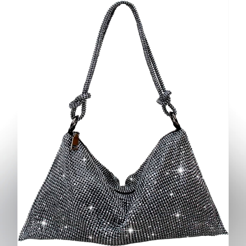 Beautiful Green Rhinestone Purse - Picture 4 of 8